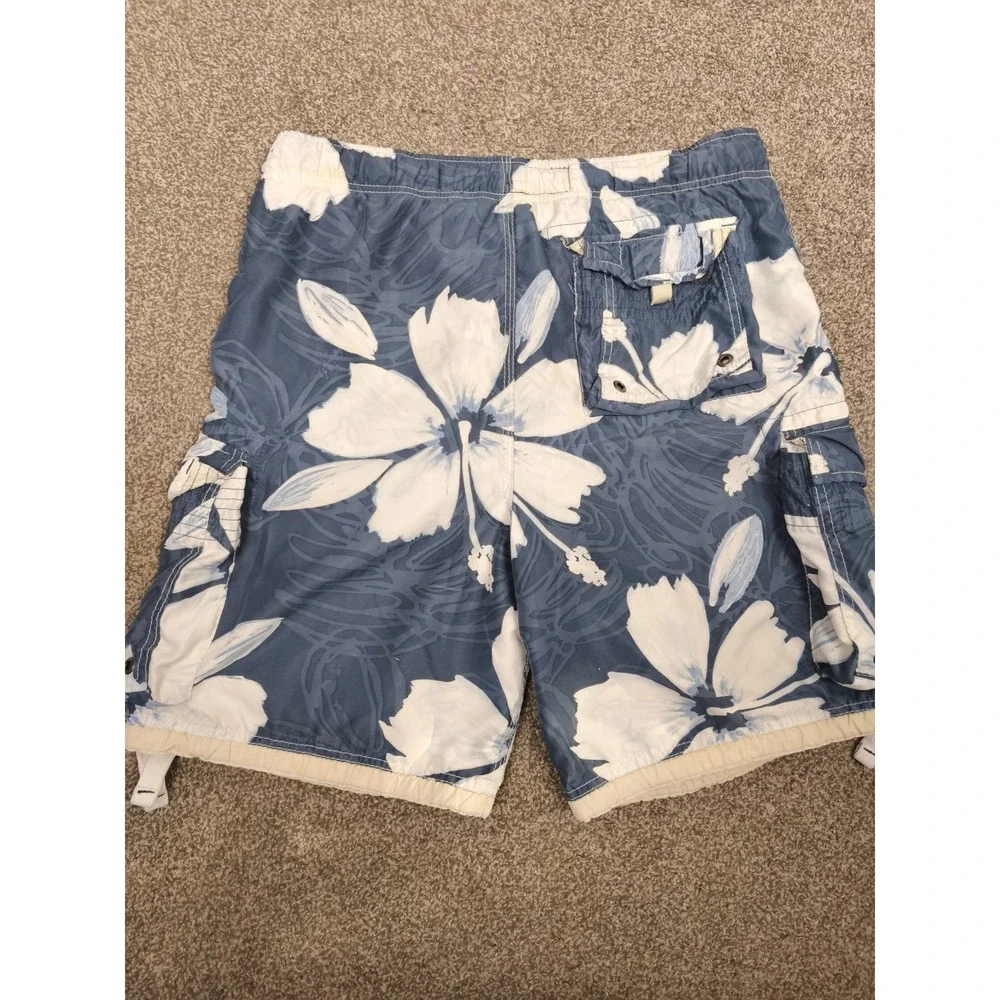 VTG Abercrombie Tugger Board Shorts‎ Floral Cargo Swim Mens L